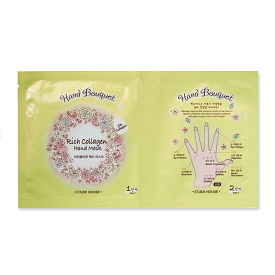 Etude House - Hand Bouquet Rich Collagen Hand Mask 16g x 5paket