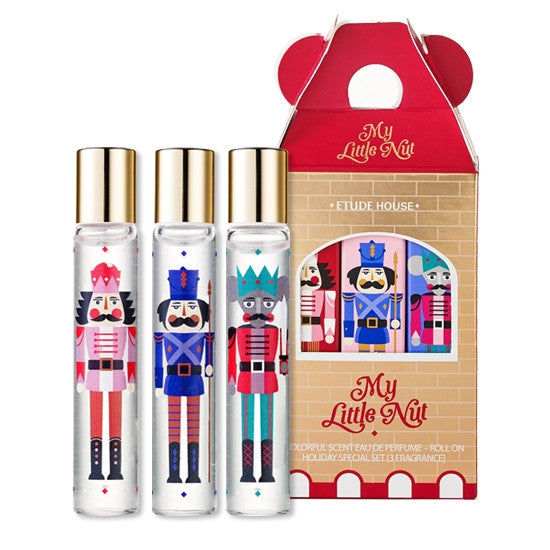 Etude House My Little Nut Colorful Scent Perfume Roll On Set 3